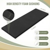 image:imageFrienda 2 Pcs High Density Upholstery Foam Cushion White 12 X 24 X 72Black