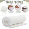 image:imageFrienda 2 Pcs High Density Upholstery Foam Cushion White 12 X 24 X 72White