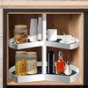 image:imageFrienda 2 Pcs Lazy Susan Shelf Liners  Non Adhesive Non Slip Kitchen Cabinet Liners for Refrigerator Pantry Sink amp Cupboard Storage26 InchBlackBlack