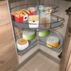 image:imageFrienda 2 Pcs Lazy Susan Shelf Liners  Non Adhesive Non Slip Kitchen Cabinet Liners for Refrigerator Pantry Sink amp Cupboard Storage26 InchBlackGray