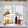 image:imageFrienda 2 Pcs Lazy Susan Shelf Liners  Non Adhesive Non Slip Kitchen Cabinet Liners for Refrigerator Pantry Sink amp Cupboard Storage26 InchBlackGray