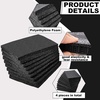 image:imageFrienda 24 Pcs 12 x 8 x 05 Polyethylene Foam Sheet Thick Black Packing Foam Padding Customizable PE Board Cushion Inserts for Cases Craft Shipping Moving DIY Projects Toolbox Storage4