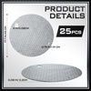 image:imageFrienda 25 Pcs Drum Top Oil Absorbent Pads for 55 Gallon Drums GrayGray