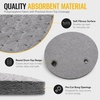 image:imageFrienda 25 Pcs Drum Top Oil Absorbent Pads for 55 Gallon Drums GrayGray