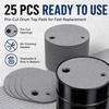 image:imageFrienda 25 Pcs Drum Top Oil Absorbent Pads for 55 Gallon Drums GrayGray