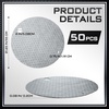 image:imageFrienda 25 Pcs Drum Top Oil Absorbent Pads for 55 Gallon Drums GrayGray