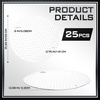 image:imageFrienda 25 Pcs Drum Top Oil Absorbent Pads for 55 Gallon Drums GrayWhite