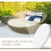 image:imageFrienda 3 Height 66 Diameter High Density Foam Round Cushion Insert 35 D Upholstery Cushion Circle Mattress for Outdoor Indoor Round Bed Patio Daybed Mattress4 Height