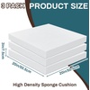 image:imageFrienda 3 Pack 3 x 20 x 20 Upholstery High Density Foam Cushion3 x 20 x 20 Inch