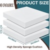 image:imageFrienda 3 Pack 3 x 20 x 20 Upholstery High Density Foam Cushion3 x 24 x 24 Inch