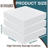 image:imageFrienda 3 Pack 3 x 20 x 20 Upholstery High Density Foam Cushion5 x 20 x 20 Inch