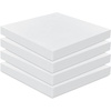 image:imageFrienda 4 Pack 3 x 24 x 24 Upholstery High Density Foam Cushion WhiteWhite