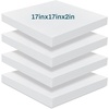 image:imageFrienda 4 Pack 3 x 24 x 24 Upholstery High Density Foam Cushion WhiteWhite
