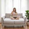 image:imageFrienda 4 Pack 3 x 24 x 24 Upholstery High Density Foam Cushion WhiteWhite