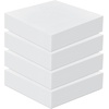 image:imageFrienda 4 Pack 3 x 24 x 24 Upholstery High Density Foam Cushion WhiteWhite