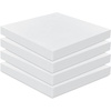image:imageFrienda 4 Pack 3 x 24 x 24 Upholstery High Density Foam Cushion WhiteWhite