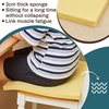 image:imageFrienda 4 Pack 3 x 24 x 24 Upholstery High Density Foam Cushion WhiteYellow