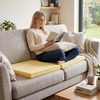 image:imageFrienda 4 Pack 3 x 24 x 24 Upholstery High Density Foam Cushion WhiteYellow