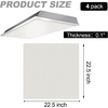 image:imageFrienda 4 Pcs Fluorescent Light Covers 24x24x01225x225x01