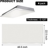 image:imageFrienda 4 Pcs Fluorescent Light Covers 24x24x01225x65x012