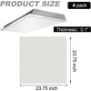 image:imageFrienda 4 Pcs Fluorescent Light Covers 24x24x012375x237x01