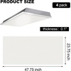 image:imageFrienda 4 Pcs Fluorescent Light Covers 24x24x012375x4775x01