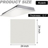 image:imageFrienda 4 Pcs Fluorescent Light Covers 24x24x0124x24x01