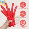image:imageFrienda 58 Inch x 40 ft Orange Foam Noodles for Crafts Versatile Pool Noodles Foam Tubes Cylinder Rods for Modeling DIY Arts and Crafts SuppliesRed