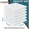 image:imageFrienda 6 Pack 2 x 20 x 20 High Density Foam Cushion 22 Density 50 Ild1 X 24 X 24