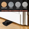 image:imageFrienda 60 Pcs Rubber Door Stoppers Wedge Heavy Duty Bottom Stop BlackBlack
