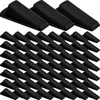 image:imageFrienda 60 Pcs Rubber Door Stoppers Wedge Heavy Duty Bottom Stop BlackBlack