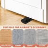 image:imageFrienda 60 Pcs Rubber Door Stoppers Wedge Heavy Duty Bottom Stop BlackBlack