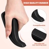 image:imageFrienda 60 Pcs Rubber Door Stoppers Wedge Heavy Duty Bottom Stop BlackBlack