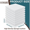 image:imageFrienda 8 Pack 2 x 20 x 20 Upholstery High Density Craft Foam2 x 22 x 22