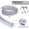 image:imageFrienda Flexible Hose Pvc Tubing with Fasteners 1 Inch ID 10 Ft246 Ft  1 Inch Id