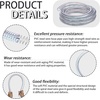 image:imageFrienda Flexible Hose Pvc Tubing with Fasteners 1 Inch ID 10 Ft33 Ft  1 Inch ID
