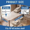 image:imageFrienda Wire Shelf Liners18 x 48 InchClearSet of 10Clear