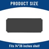 image:imageFrienda Wire Shelf Liners18 x 48 InchClearSet of 10Gray