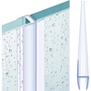 image:imageFrienda 1 Pcs Shower Door Side Seal 38 x 93 Clear PVC Glass Shower Door Frameless Seal Strip for Replacement Stopping Leaks and Creating Water BarrierSide Seal