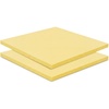 image:imageFrienda 2 Pack 2 x 16 x 16 Upholstery High Density Foam Square WhiteYellow