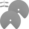 image:imageFrienda 2 Pcs Lazy Susan Shelf Liners  Non Adhesive Non Slip Kitchen Cabinet Liners for Refrigerator Pantry Sink amp Cupboard Storage26 InchBlackGray