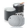image:imageFrienda 25 Pcs Drum Top Oil Absorbent Pads for 55 Gallon Drums GrayGray