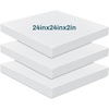 image:imageFrienda 3 Pack 3 x 20 x 20 Upholstery High Density Foam Cushion2 x 24 x 24 Inch