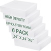 image:imageFrienda 6 Pack 6 Height X 24 Width X 24 Length High Density Outdoor Couch Cushion Replacements for Patio Furniture Square Upholstery Foam Pad for Couch Cushion Sofa Support Outdoor6 Height X 24 Width X 24 Length