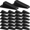 image:imageFrienda 60 Pcs Rubber Door Stoppers Wedge Heavy Duty Bottom Stop BlackBlack