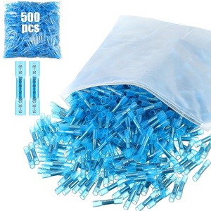 image:imageFrienda 1000 Pcs Awg 2216 Heat Shrink Butt Connectors RedBlue