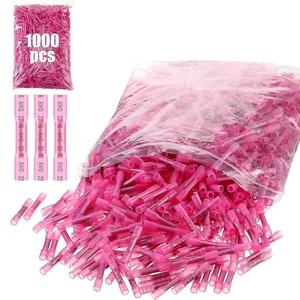 image:imageFrienda 1000 Pcs Awg 2216 Heat Shrink Butt Connectors RedRed