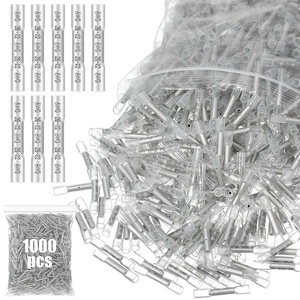 image:imageFrienda 1000 Pcs Awg 2216 Heat Shrink Butt Connectors RedWhite