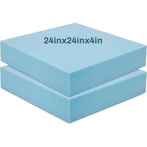 image:imageFrienda 2 Pack 2 x 16 x 16 Upholstery High Density Foam Square WhiteBlue