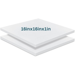 image:imageFrienda 2 Pack 2 x 16 x 16 Upholstery High Density Foam Square WhiteWhite